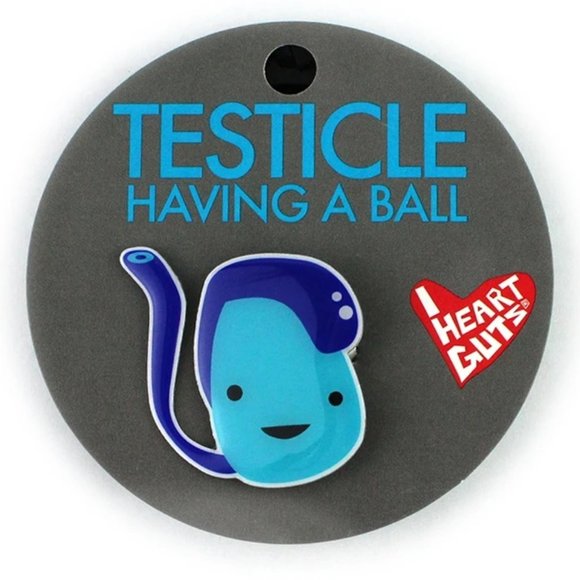 I Heart Guts Testicle Lot including Plush Keychain Pin Science Anatomy Geek Gift - Picture 3 of 6